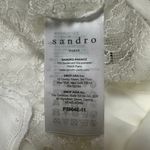 Sandro  Dilan Open Back Romper In Ecru NEW Photo 6