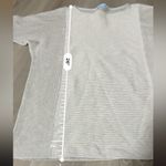 J. McLaughlin Cotton Cashmere Blend Gray Ribbed 3/4 Sleeve Pullover Sweater Sz S Photo 7