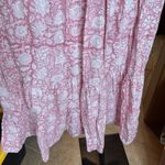 Ophelia & Indigo Mia Dress Smocked Floral Pink Maxi Dress with Bow Straps Sz XS Photo 6