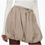 Wilfred Aritzia Women's size 2XS XXS Tan Mini Bloomsbury Bubble Skirt High Rise Photo 0