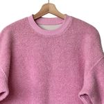Outdoor Voices  M Pink MegaFleece Crew Neck Pullover Sweatshirt Wool Blend Photo 4