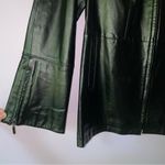 Jerry Lewis L Black Leather Jacket Zipper Collar Size L Photo 2