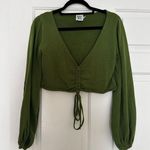 Princess Polly Green Crop Long Sleeve Photo 0