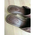 White Mountain  Comfort Slip on Sandals Brown Size 8M Clog Style Leather Photo 8