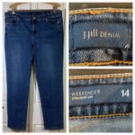 J Jill Denim Weekender Straight Leg Jeans Medium Wash Women Size 14 Blue Photo 13