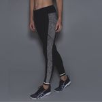Lululemon Special Edition Speed Tight Reflective Ravish Reptile Size 6 Black Photo 2