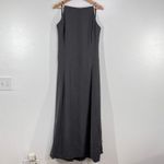 ASOS DESIGN Gray Maxi Dress Womens 14 Sleeveless Open Back Casual Party Cocktail Photo 2
