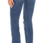 MOTHER THE INSIDER CROP STEP CHEW WASH DANCING ON COALS Hi Rise Kick Flare Ankle Blue Size 25 Photo 1