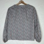 Tangerine Women's Peasant Long Sleeve Floral Top Tie Neck Size 10 Photo 1