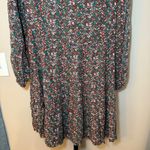 Matilda Jane  Fabulously Floral Dress Long Sleeve Tiered Size Small Green Pink‎ Photo 2