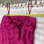 Hutch Anthropologie  Satin Bow-Tie Jumpsuit. Size Medium. Pink. New with tags. Photo 11
