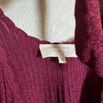 Sézane Sezane Ernestine knit metallic flowy sweater sz xs in burgundy Photo 3