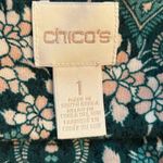 Chico's  Tunic Top Medium Or 1 Paisley Floral‎ Photo 6
