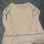 Listicle  Cream Waffle Knit Sweater Photo 0