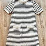 ZARA White and Black Striped Knit Sweater Dress Size S NWOT Photo 2