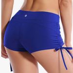 Bubblelime Stretch Sexy Booty Yoga Shorts for Women Adjustable Side Ties Running Shorts Fitness Workout Wicking Tummy Control Photo 0