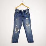 VERVET Super High Rise Hidden Button Fly Straight Jeans – Size 30 Blue Photo 3