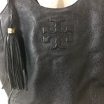 Tory Burch  Thea Round Tote Black Leather Shoulder Bag Photo 2