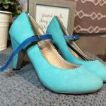 J. Adams  Teal Mary Jane Heels Photo 0