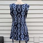 Fig & Blu Sleeveless Tie Dye Tunic Top | Tie Dye Sleeveless Shirt Blue Size L Photo 4