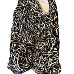 Liz Claiborne  Black and Cream Patterned One-Piece Swimsuit Photo 2