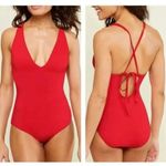 ANDIE Swim Bali One Piece
Cherry Red Deep Plunge Padded Swimming Suit MT # 1440 Photo 1
