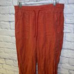 Athleta Retreat Linen Jogger Women’s Size 12 Soft Persimmon Orange Coral Photo 6