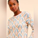 Laundry by Shelli Segal Hi-Low Jacquard Crewneck Sweater Photo 2