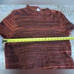 Jones New York Jones New York Orange Brown Short Sleeve Knit Sweater Women's Shirt Size XL Photo 5