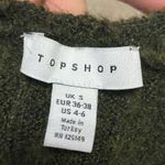 Topshop Green Oversized Open Front Knit Cardigan Size S Photo 3