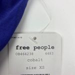 Free People Cobalt Blue Cupro Criss Cross Front Mini Dress Size XS NWT Photo 7