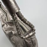 The Sak  Pigskin Leather Metallic Gold Satchel Shoulder Bag Purse ~13x9” Photo 3