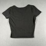 Hollister  Shirt Womens Small Must-Have Collection Baby Tee Button Front Fitted Photo 5