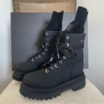 $1090 NEW RtA WOMEN'S COMBAT BOOTS THICK SOLE IN BLACK SZ 36 6 Photo 7