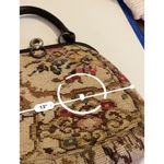 Vintage Carpetbag Handbag Needlepoint Tapestry by Jaclyn USA Photo 4