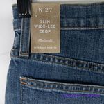 New! Madewelll Slim Wide-Leg Jeans in Crownridge Wash: Raw-Hem Edition,‎ size 27 Photo 11