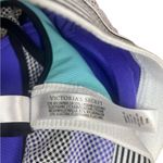 Victoria's Secret  VSX Angel Sports Bra 34B Racerback Purple Teal White Mesh Photo 7