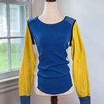 We The Free Fancy That Colorblock Tee Long Sleeve Henley Thermal Sporty Shirt Me Photo 0