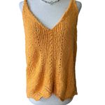 Anthropologie Vibrant Orange Knit Tank Sweater Photo 1