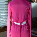 Camila Coelho Pink Silk Dress with Back Cutout Photo 3