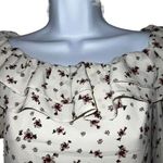 Sabo Skirt SABO SKIRT Gorgeous Cream Floral Off-Shoulder L/S Lexi Top NWT Size Small Photo 3