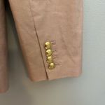 J.Crew  Bristol Dusty‎ Pink Blush Blazer Gold Buttons Linen Size 8 Photo 2