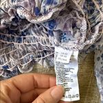 Free People Tyla Smocked Floral Purple Blouse Size XS Photo 1