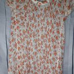 Free People  boho ditsy floral White Pink Crochet Lace Hippie Top Photo 11