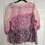Just My Size  Pink and Purple Swirl Cotton Blouse 18W/20W Photo 3