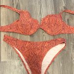 Shade & Shore  Target Red Snakeskin Bikini Set Photo 0