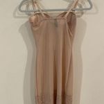 Marilyn Monroe Intimates Slip Womens Med Nude Tan Chemise Sheer Underwire Lace Photo 2