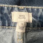 River Island Carrie High Rise Mom Jeans Medium Blue Women's Size 10 US/14R UK Photo 4