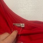 Abercrombie & Fitch  Red One Shoulder Side Cutout Maxi Dress, NWT Sz Small Photo 6