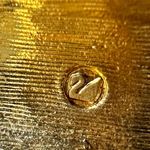 Swavorski Swarovski Gold-Tone  huggie Clip-On Earrings with Black Crystal Accents Photo 2